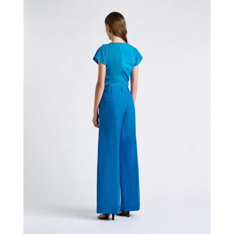Cue Lustre Linen Blend Wide Leg Pant image number 1